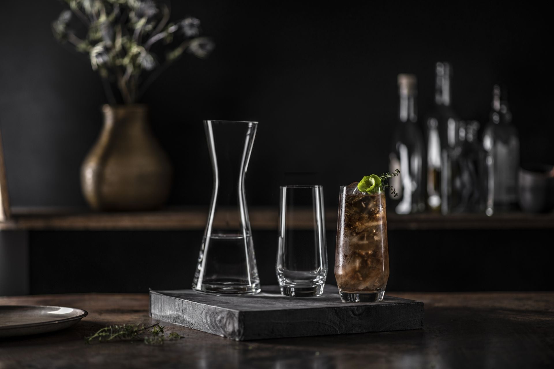 SCHOTT ZWIESEL Trinkglas Pure – 4er Set, 357 ml, Ø 7,0 cm, H 14,4 cm, Glas, Transparent, spülmaschinenfest