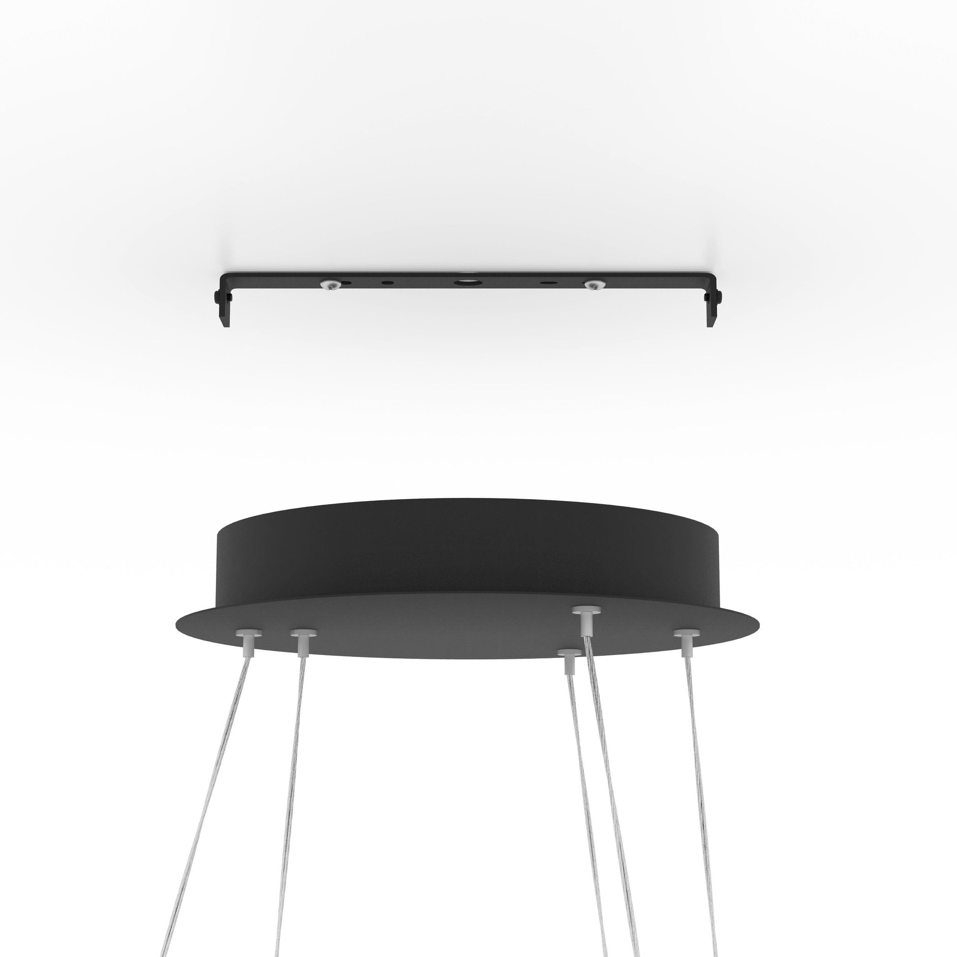 EGLO Hängeleuchte LOBINERO-Z – Ø 58 × 110 cm, 6000 lm, 43,2 W, 3000–6500 K, dimmbar, schwarz