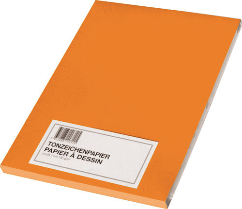 Papyrus Tonzeichenpapier, Kunstpapier, 42 × 29,7 cm, Orange, 100 Blatt