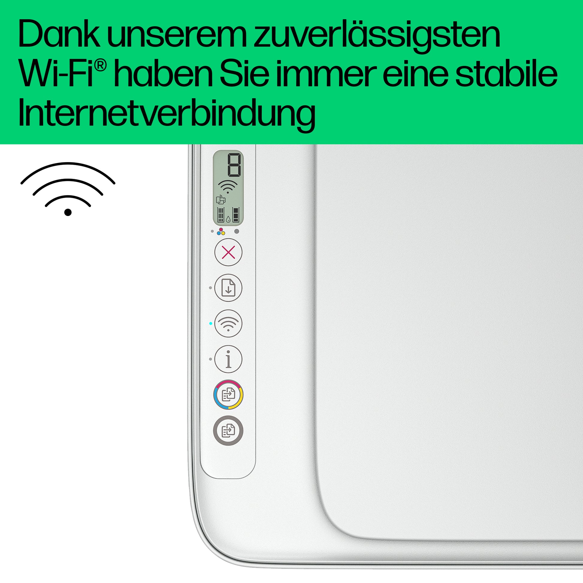 HP Deskjet 2810E All-In-One – Farbtintenstrahl-Multifunktionsdrucker, A4, 3-in-1, Duplex, WLAN, AirPrint