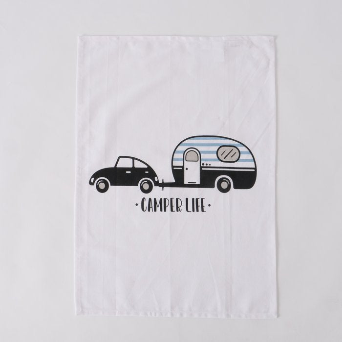 Boltze Küchentücher Camper – assortiert – 70 × 50 cm – Baumwolle – 2er-Set