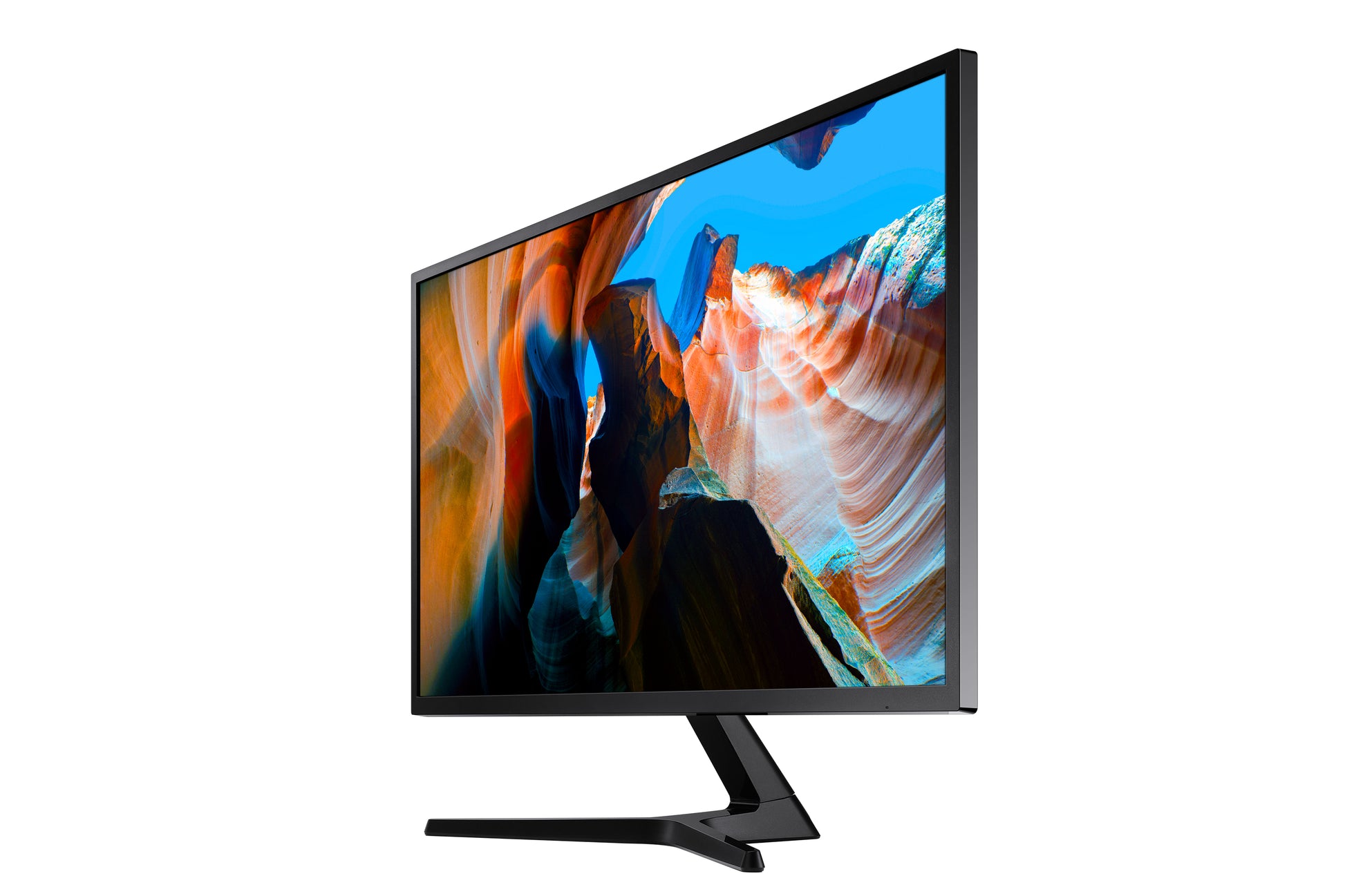 Samsung U32J590U – Monitor, 31,5" 3840 × 2160 (UHD 4K), VA, 60 Hz, 270 cd/m², FreeSync, VESA 100 × 100, Grau