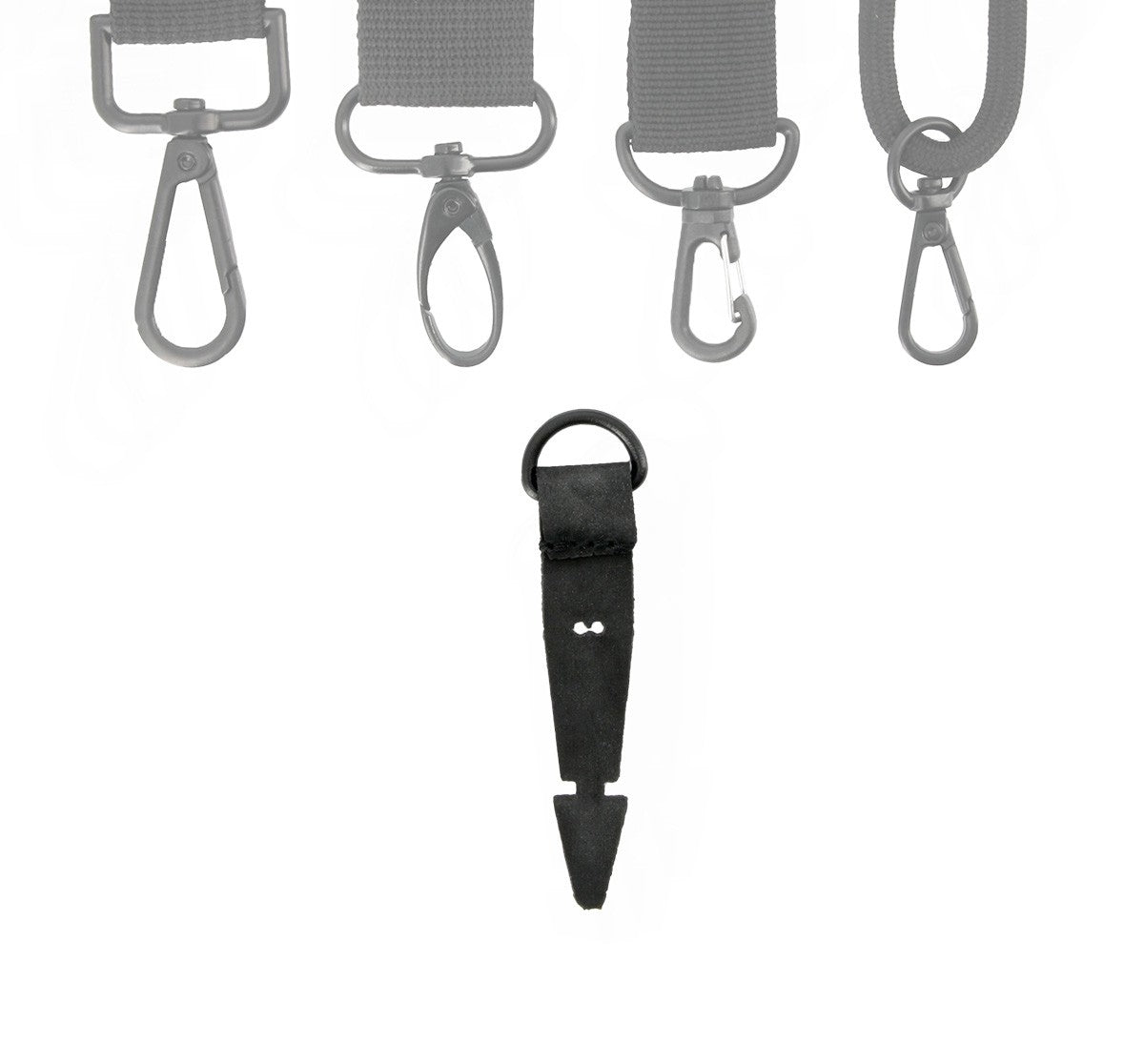 Mobilis Halteöse (D-Ring) – Hypalon, 4er Pack – Schwarz