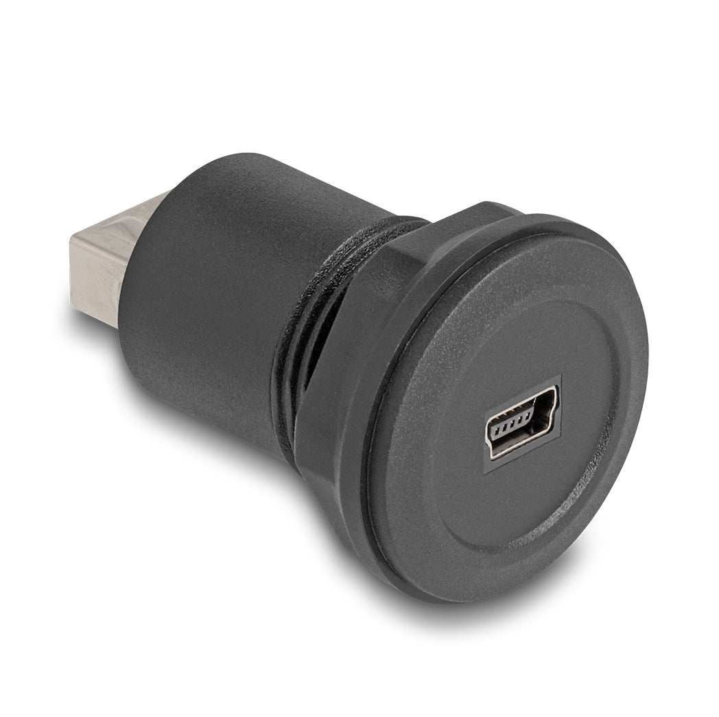 DeLOCK USB-Adapter Mini-USB-B auf USB-A – USB 2.0 (480 Mbit/s) – Schwarz