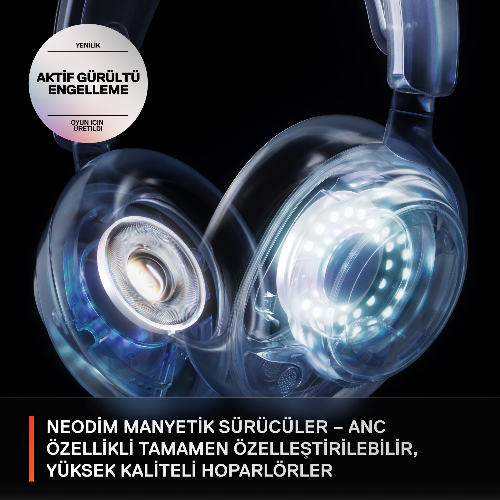 SteelSeries Arctis Nova Pro WL X – Gaming-Headset – USB-C, 3,5 mm – Surround-Sound – Weiss