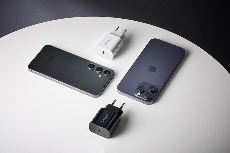 Intenso W20C USB-Ladegerät 20 W – USB-C×1 – für Smartphones und Tablets – Schwarz