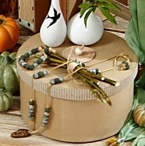 Creativ Company Aufbewahrungsbox 3 Stück (mit Deckel) – Papier – Natur