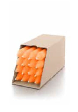 Balthasar Stabkerze – Ø 2,2 × 15 cm – Paraffin, Neonorange – 16-teilig