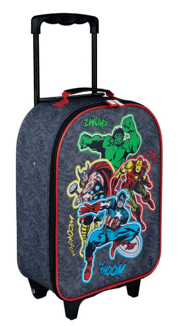 Undercover Avengers – Kindertrolley Weichschale, 13 l, 2 Rollen, Polyester, Mehrfarbig, 27 × 28 × 13,5 cm