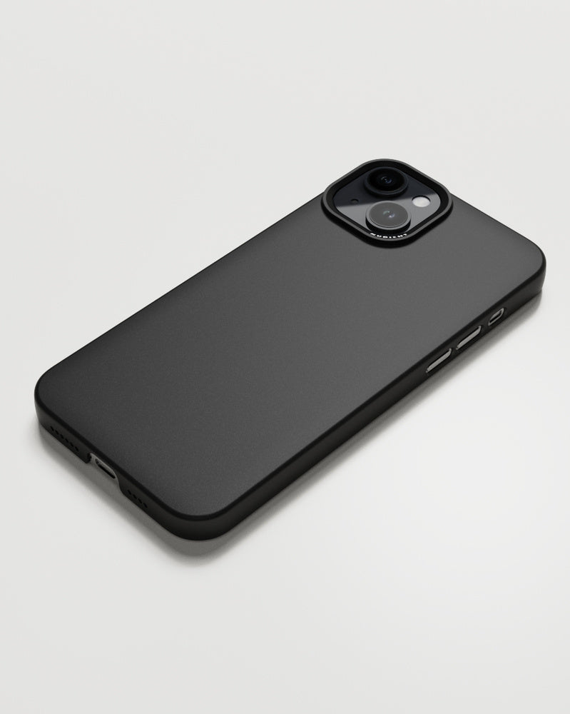 Nudient Backcover – für Apple iPhone 15 Plus, MagSafe, Kunststoff, Ink Black