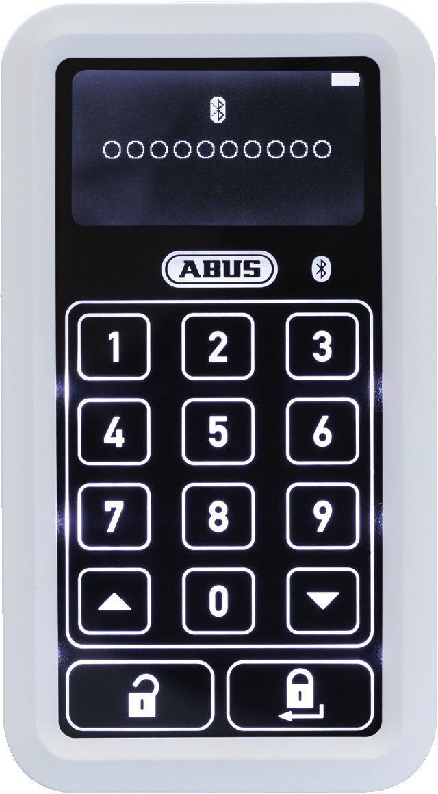 ABUS HomeTec Pro CFT3100W Zugangskontrollleser – Tastatur, BT, Aussen, Wandmontage, Batteriebetrieb, Weiss