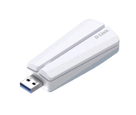 D-Link AE65U USB-WLAN-Adapter – Wi‑Fi 7 (802.11be), Tri‑Band, bis 6500 Mbit/s – USB 3.2 Gen 1 (5 Gbit/s) – Weiss