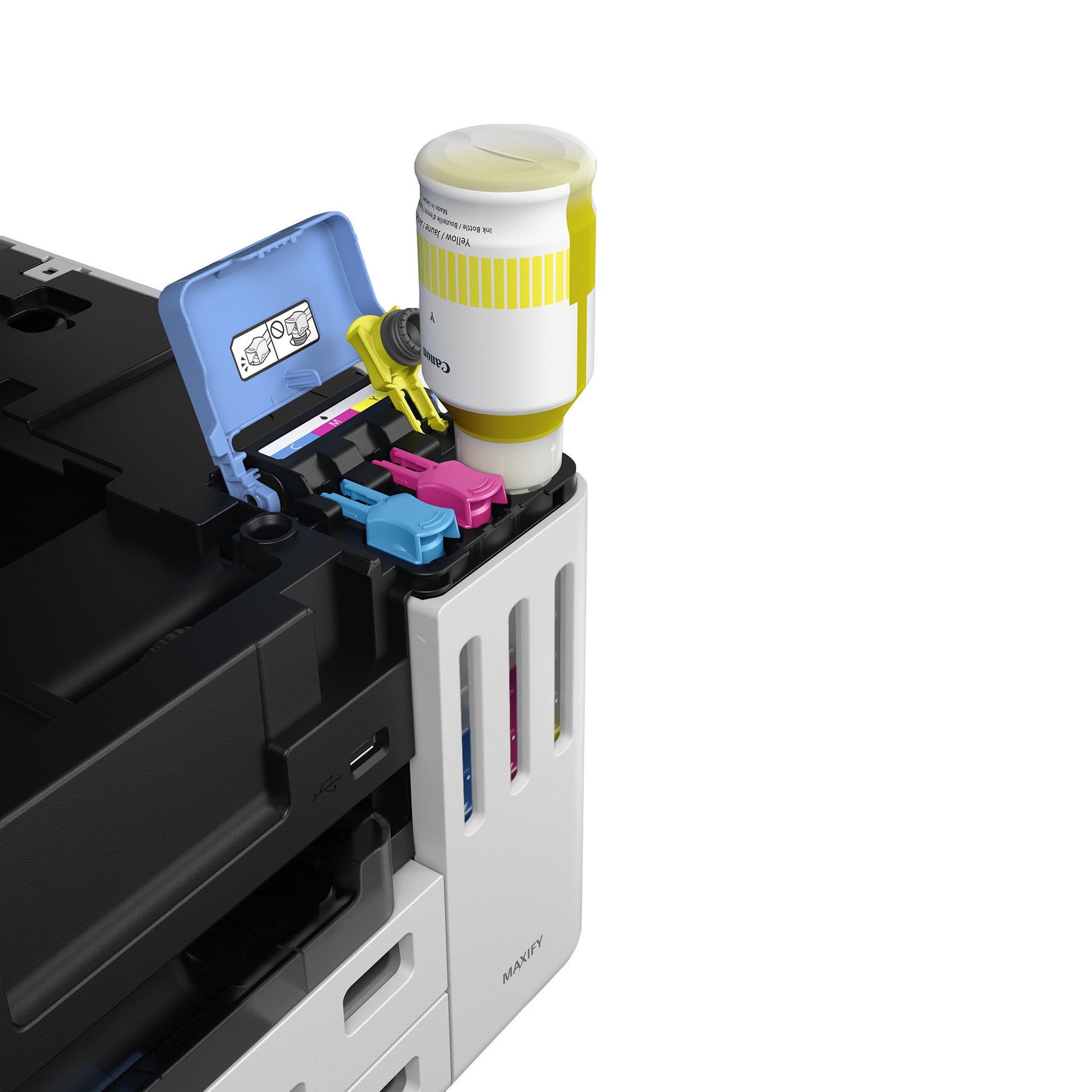 Canon MAXIFY GX7150 – Farbiger Tintenstrahl-MFP, 4-in-1 – USB – Duplex, ADF – 24 Seiten/Min S/W, 15,5 Seiten/Min Farbe