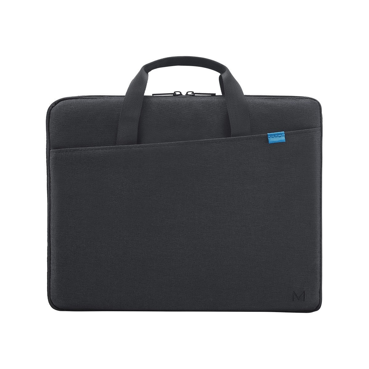 Mobilis Notebook-Tasche bis 14" – 35% recyceltes Polyester, wasserdicht – Schwarz