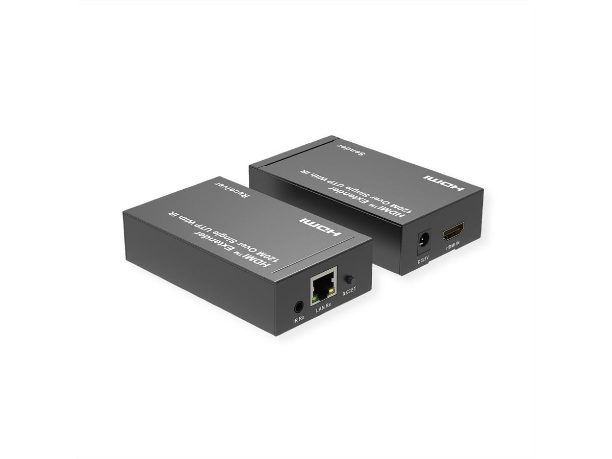 ROLINE HDMI-Extender-Set, über IP, 1080p@60 Hz, 120 m, IR