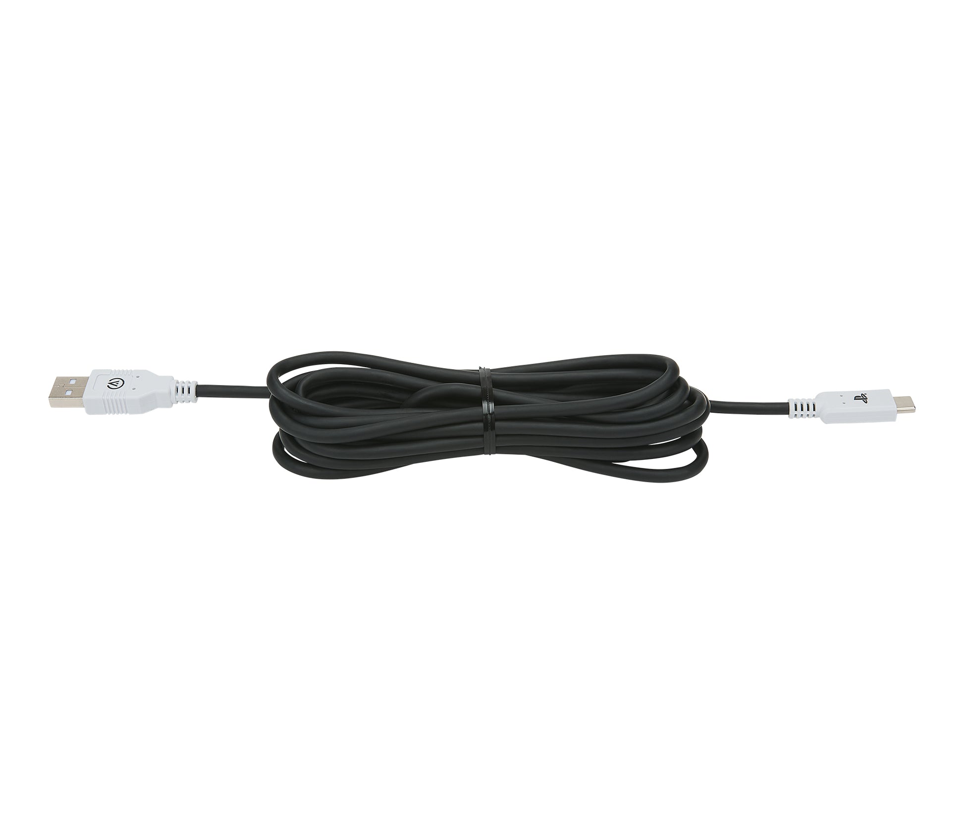 PowerA USB-Kabel – USB-A auf USB-C – 3 m – Klettband – Schwarz – für PlayStation 5
