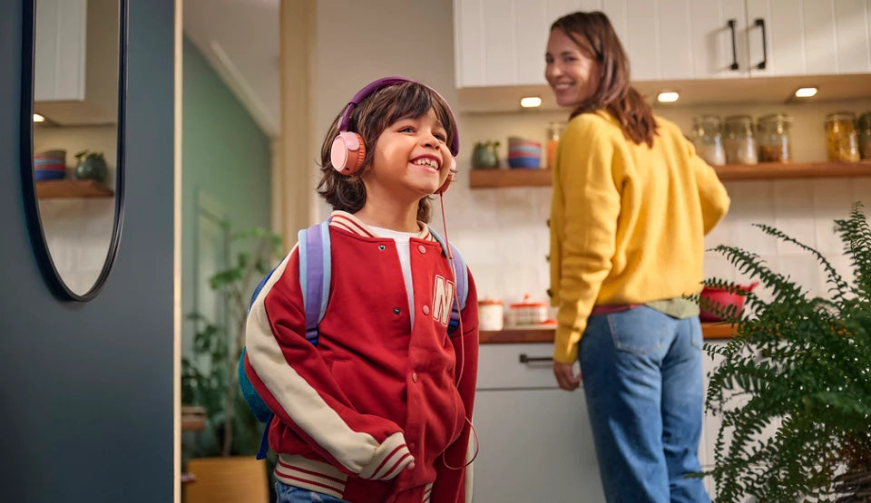 Philips TAK2000MP/00 Kinderkopfhörer – On-Ear, Stereo, Kabel, 3,5 mm Klinke, 85 dB Lautstärke-Limit, Magenta