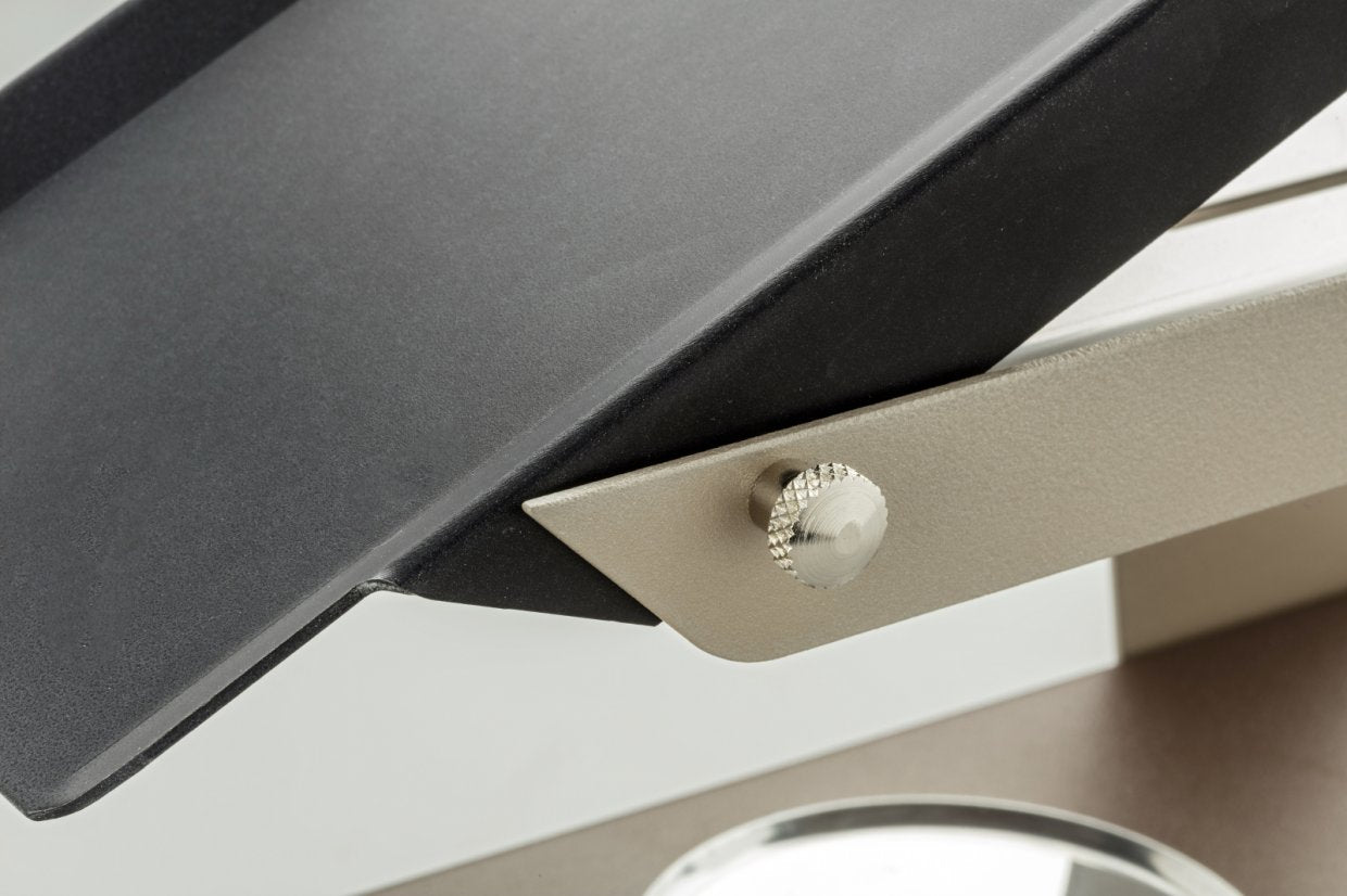TTM Raclette Racly 100.021 – 2 Käsehälften, Aluminiumplatte – schwarz/braun