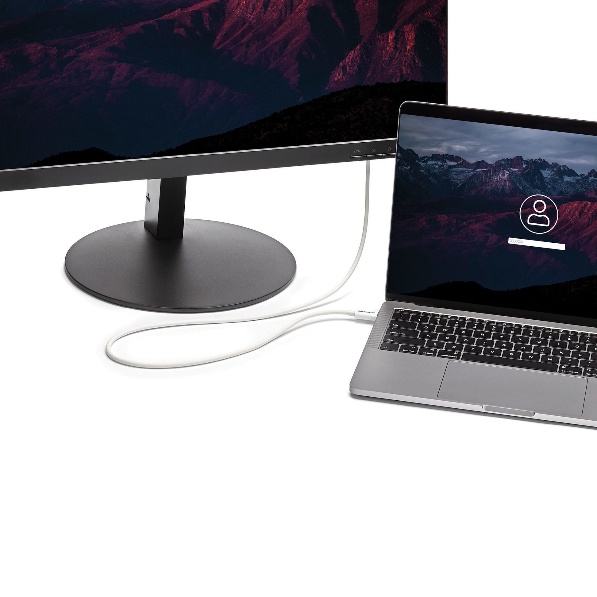 StarTech.com Thunderbolt 3 (USB-C) Kabel – 20 Gbit/s – 1 m – PD 100 W – 4K – PVC-Mantel – Weiss
