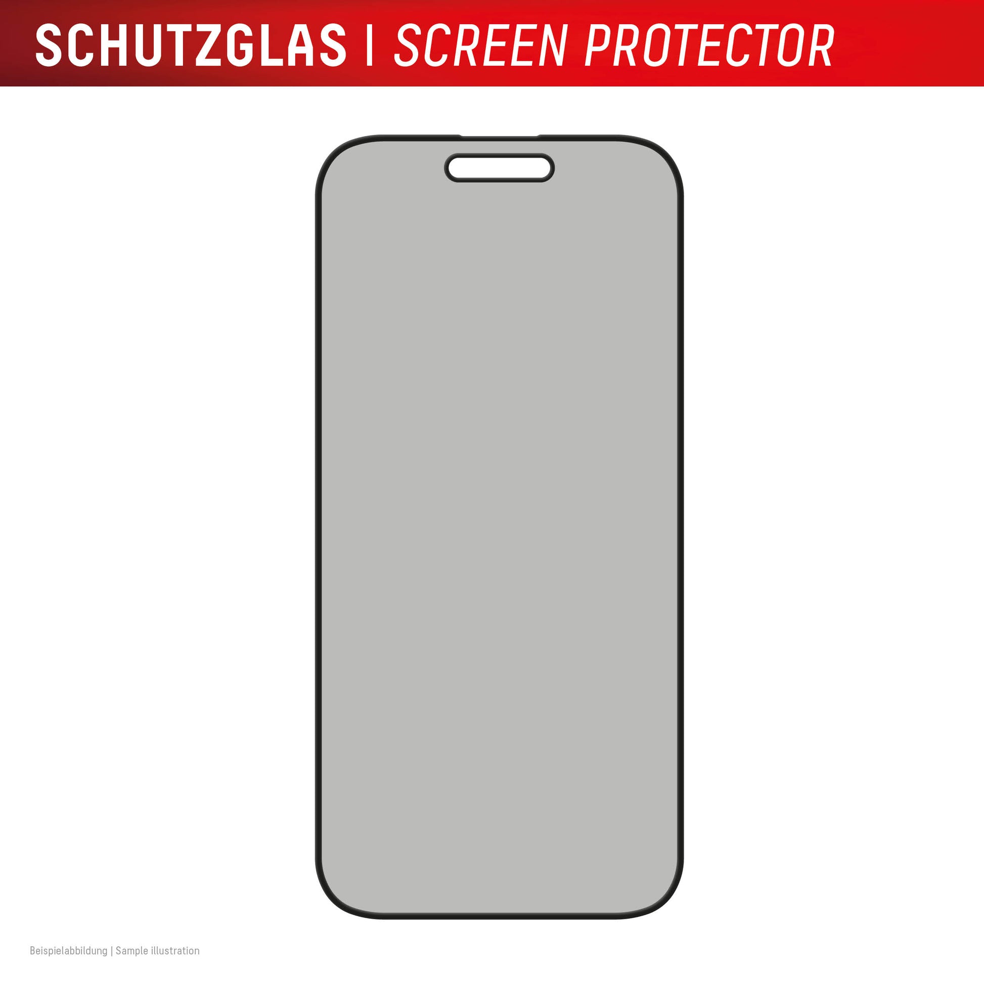 Displex Privacy-Filter (Panzerglas), 10H – für iPhone 16 – mit Applikator
