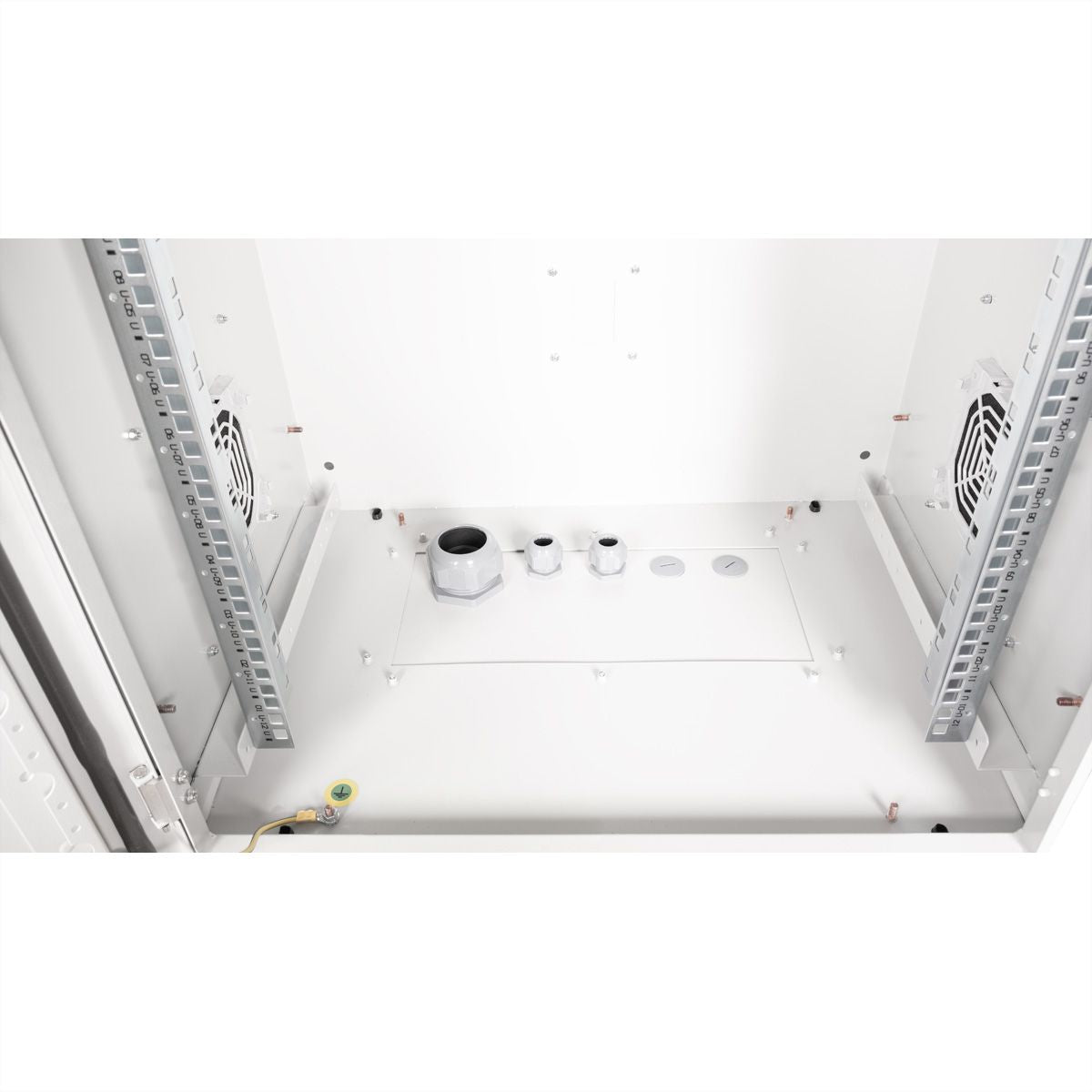 ROLINE Pro – 19" Wandverteiler 12U, IP55, abschliessbar, 600 × 450 × 713 mm, lichtgrau, Stahl