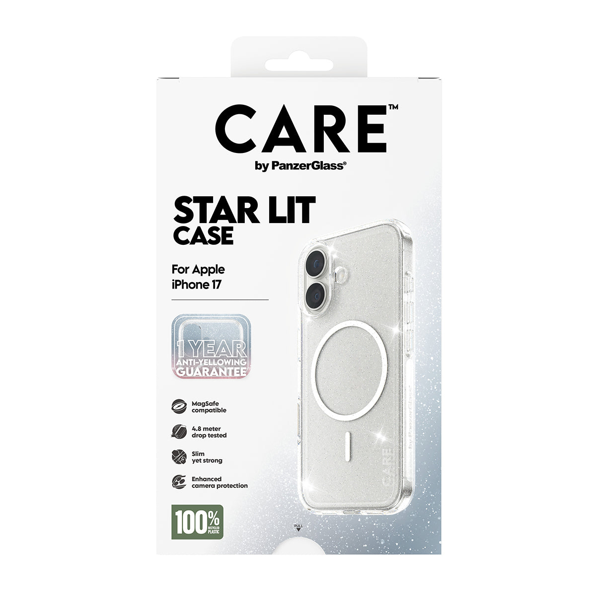 PanzerGlass Backcover CARE Flagship Case Urban Combat – für Apple iPhone 17 – transparent – TPU