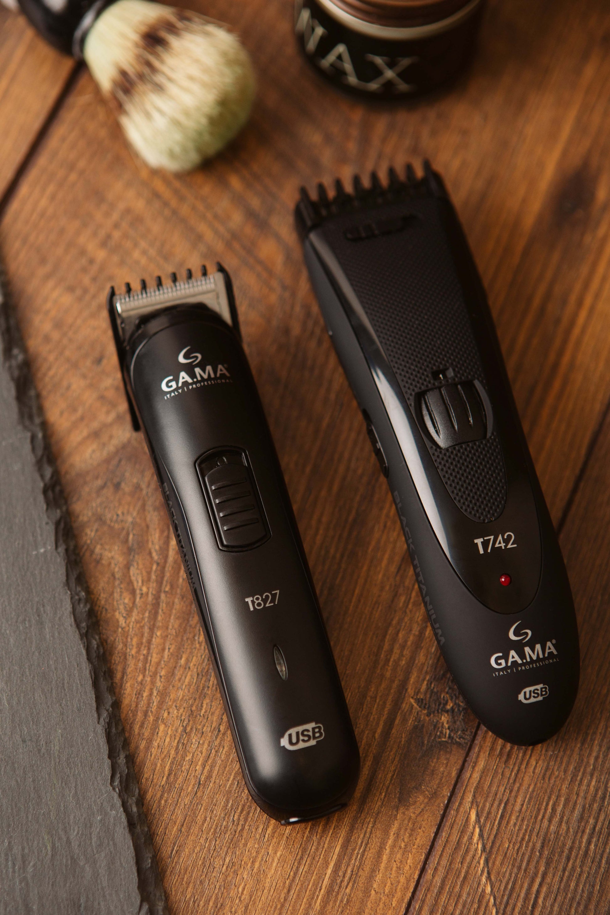 GA.MA Präzisionstrimmer T747 – Akku 45 min, Titanmesser – Schwarz