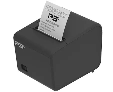CUSTOM P3L – Bondrucker, Thermodirekt, USB, LAN, RS-232, für Papierrollen 58/80 mm