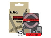 Epson Schriftband – 12 mm × 5 m, fluoreszierend rot, schwarz – LK-4RBF