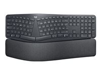 Logitech K860 ERGO – Tastatur, DE-Layout (DE), ergonomisch, mit Handballenauflage, Graphit