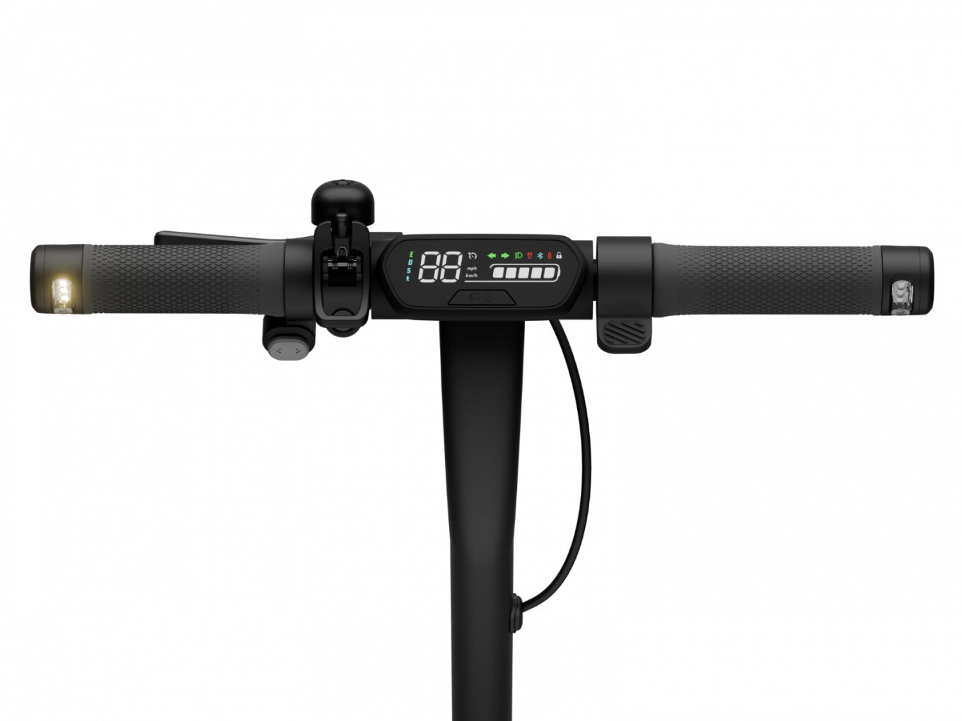 Ninebot by Segway E2 D II – E-Scooter, 25 km Reichweite, 20 km/h, 250 W, 220 Wh Akku, Faltbar, 16,2 kg, Grau