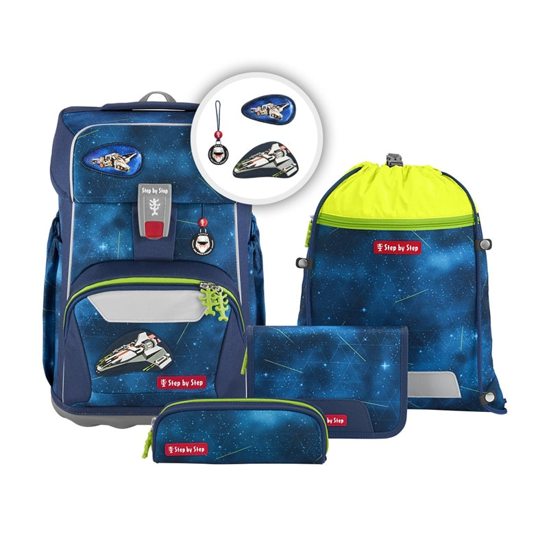 Step by Step Schulrucksack-Set Giant – 5-teilig – Starship Galactus