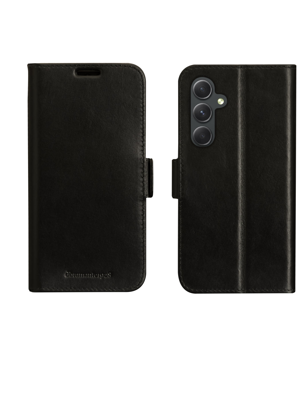 dbramante1928 Copenhagen Wallethülle – für Samsung Galaxy A54 5G, mit Ständer, 3 Kartenfächer, Leder, schwarz