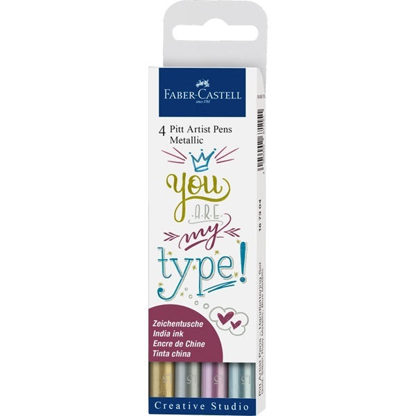 Faber-Castell Filzstifte, wasserfest, 4 Stk.