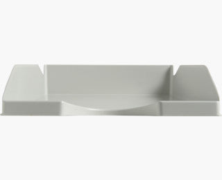 Exacompta ECOTRAY – Briefkorb für A4+, hoch, Polystyrol, grau, 345 × 65 × 255 mm