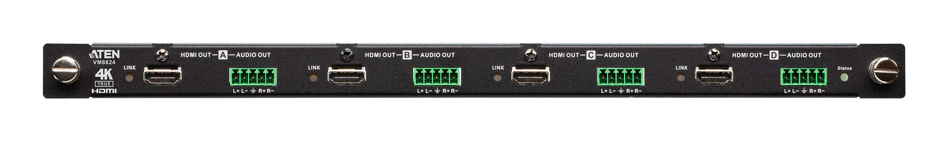 ATEN VM8824 – HDMI-Ausgabekarte, 4× HDMI Out, 4K@60 Hz, Skalierer, für VM3250/VM0404HB/VM0808HB