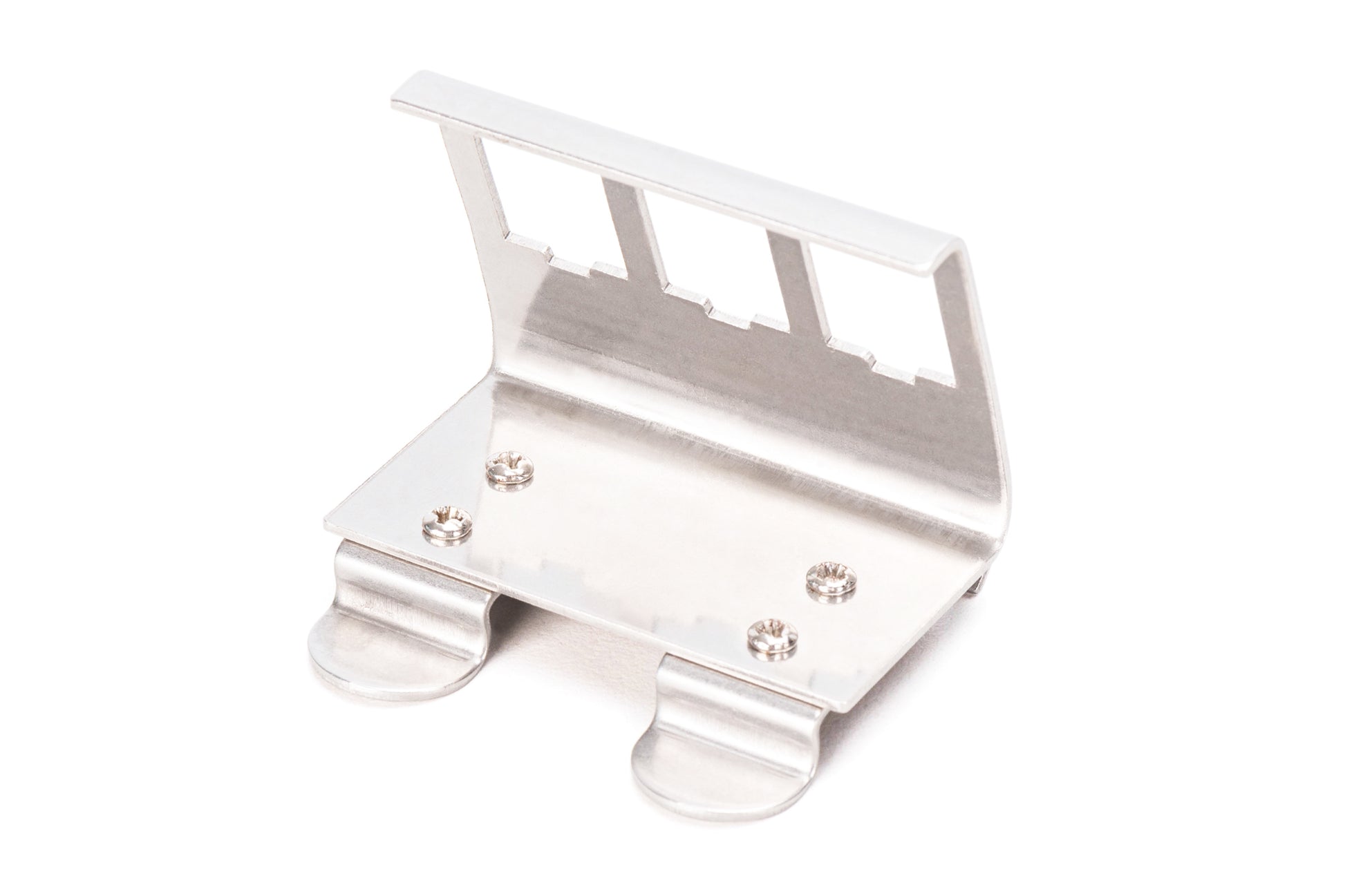 Digitus Hutschienenadapter, Edelstahl, Hutschiene, 90×80×50 mm – für 3× Keystone-Module – metallisch