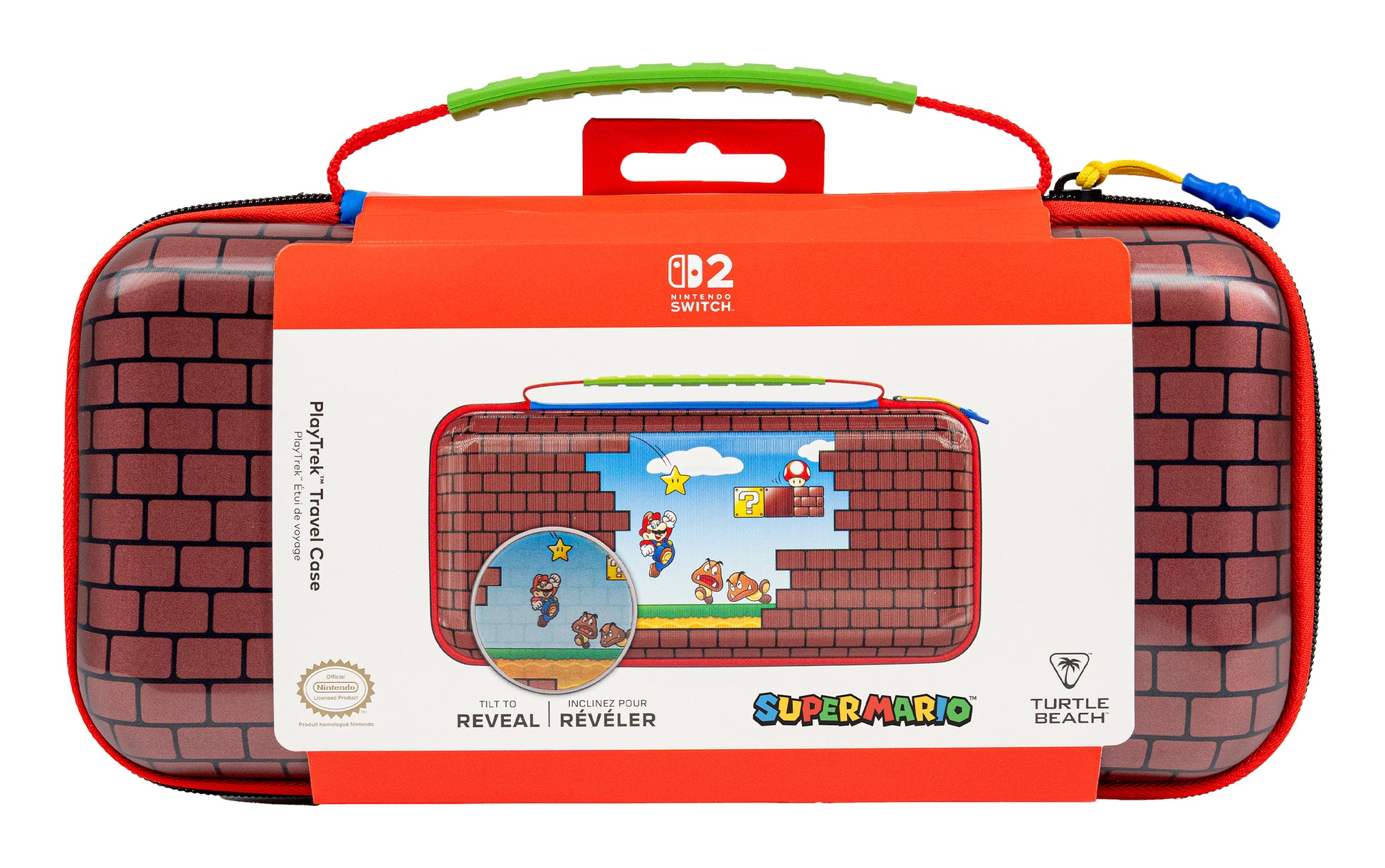 Turtle Beach Etui – für Nintendo Switch 2/Switch/Switch OLED – 300×155×58 mm – mehrfarbig – Mario Bricks