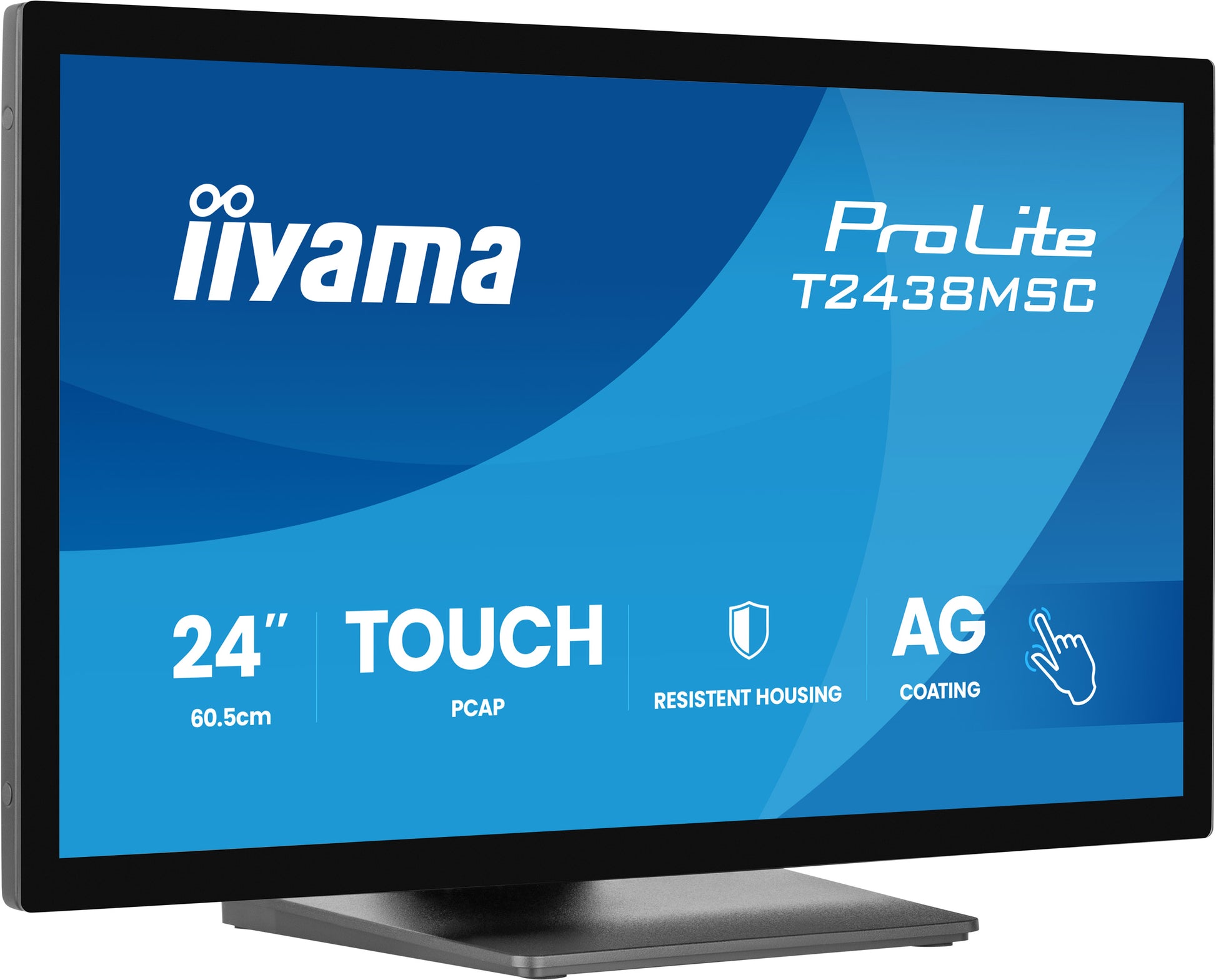 iiyama ProLite T2438MSC-B2 – 23,8" Touch, 1920 × 1080 (Full HD), IPS, 120 Hz