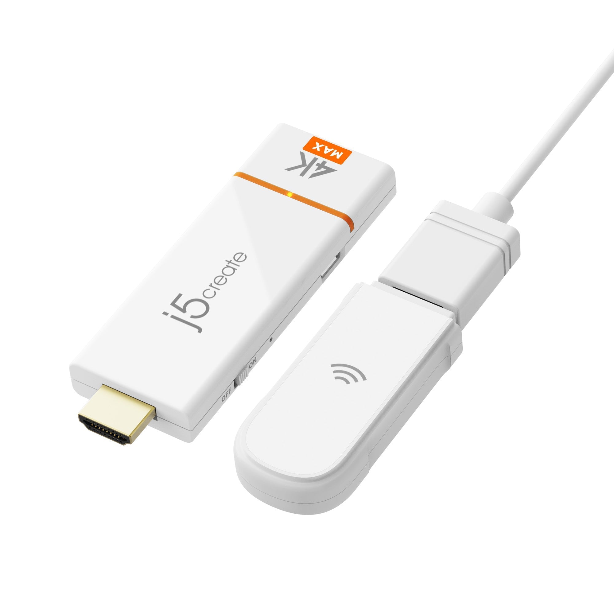 j5create Screencast 4K Max JVAW76MAX – Kabelloser Display-Adapter, HDMI