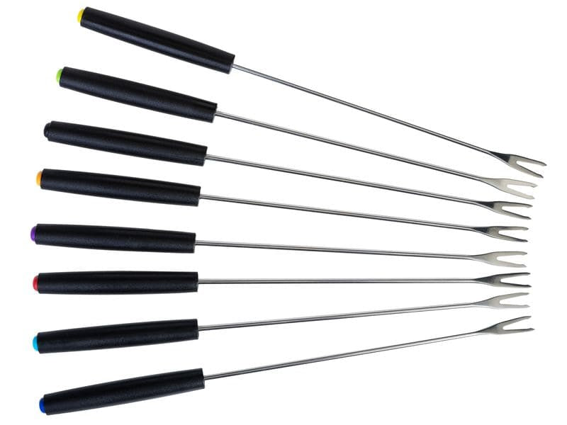 Furber. Furber Fondue-Set – Edelstahl, 1,8 l, 8 Personen, elektrisch – schwarz/silber