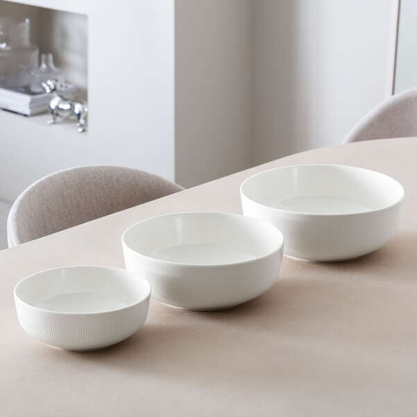 Villeroy & Boch Suppenschüssel – 2,5 l, Ø 26 cm, Porzellan, Weiss, spülmaschinenfest, mikrowellengeeignet