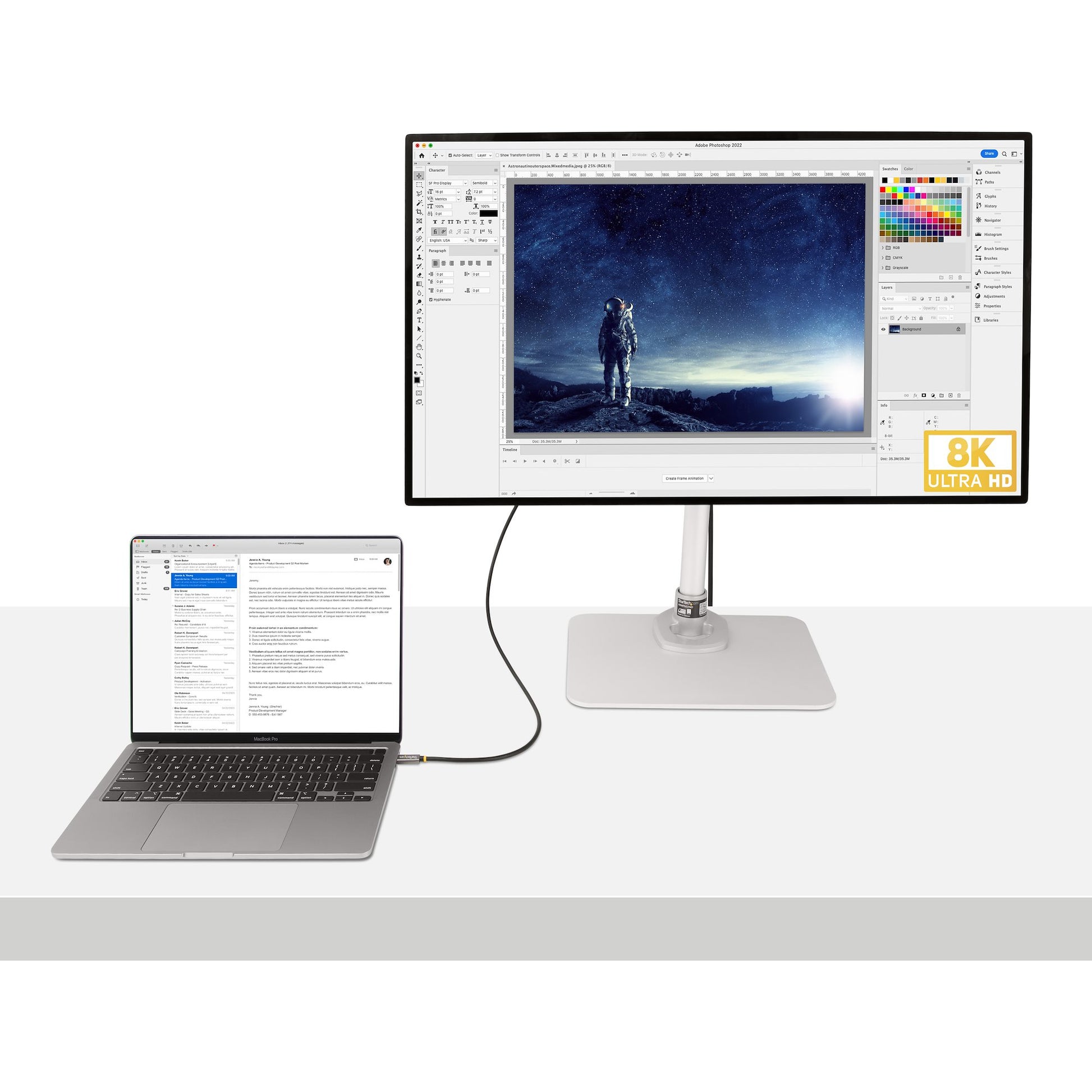 StarTech.com USB-C auf USB-C Kabel – USB4 40 Gbit/s – 1 m – PD 100 W – 8K/120 – USB-IF zertifiziert