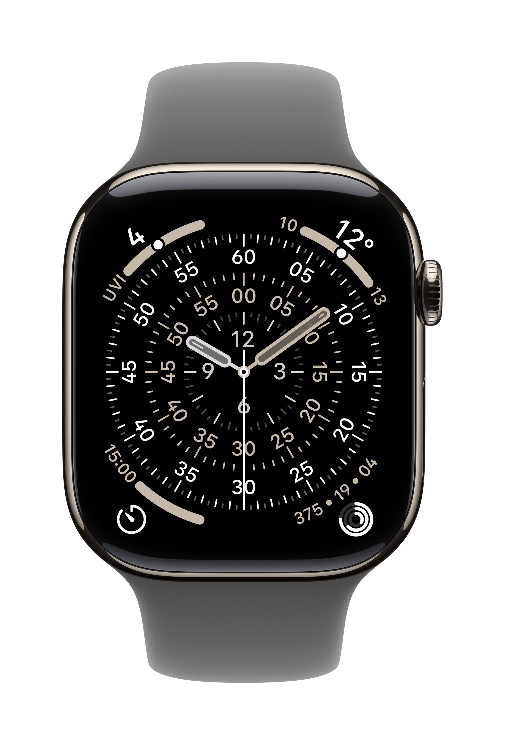 Apple Sportarmband – Armband – für Apple Watch 46 mm, Dunkelgrau, S/M, Polymer