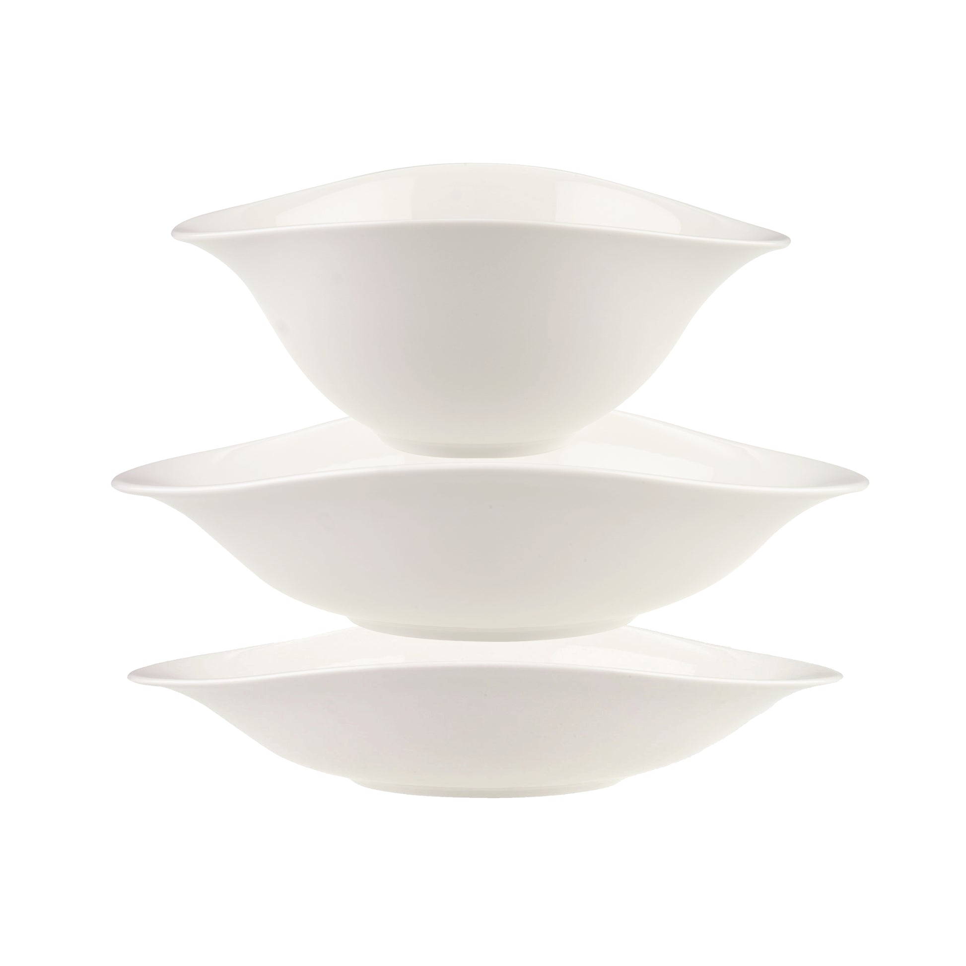 Villeroy & Boch Schale – 6er Set, 21 × 26,1 × 16,2 cm, Porzellan, spülmaschinenfest, mikrowellengeeignet