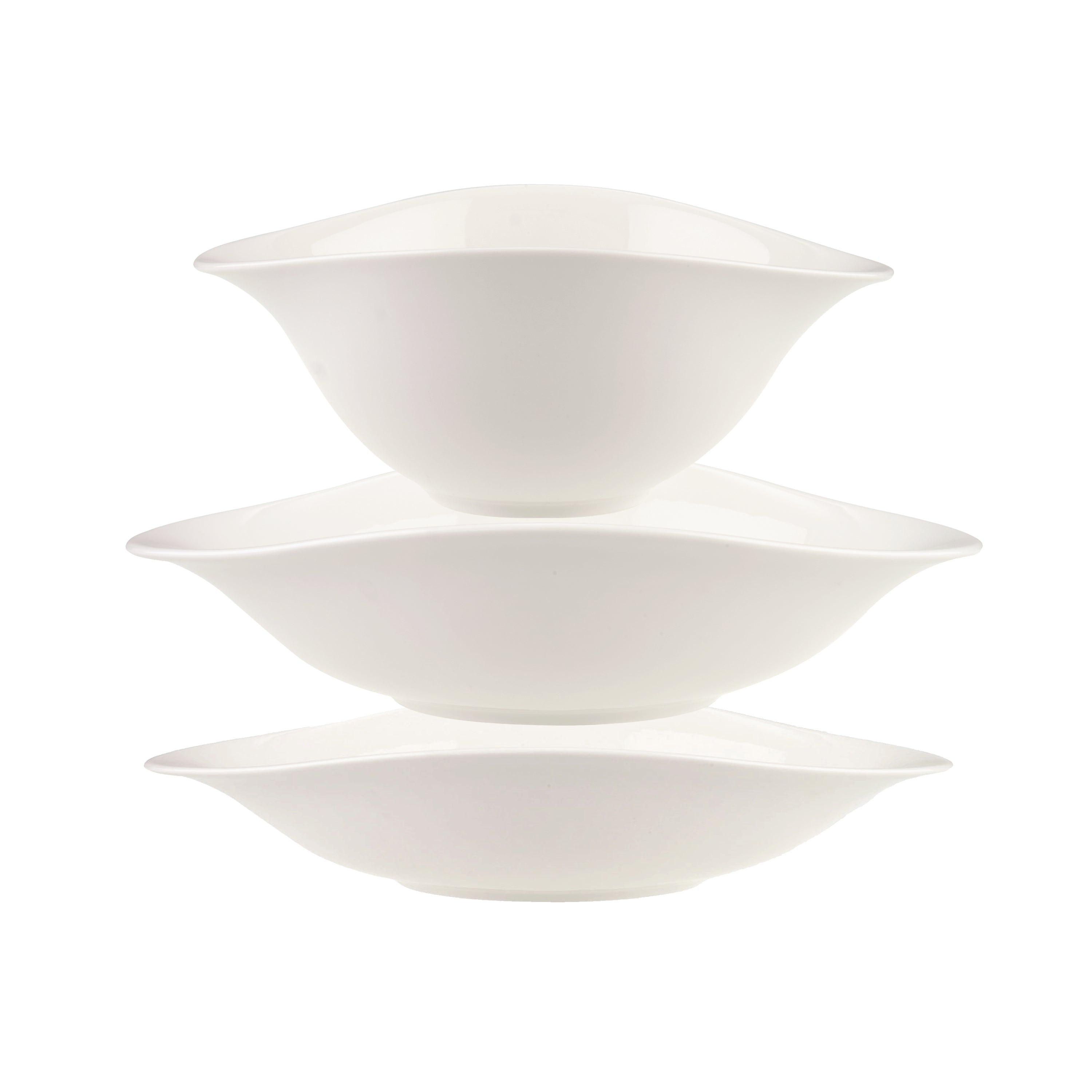 Villeroy & Boch Schale – 6er Set, 21 × 26,1 × 16,2 cm, Porzellan, spülmaschinenfest, mikrowellengeeignet