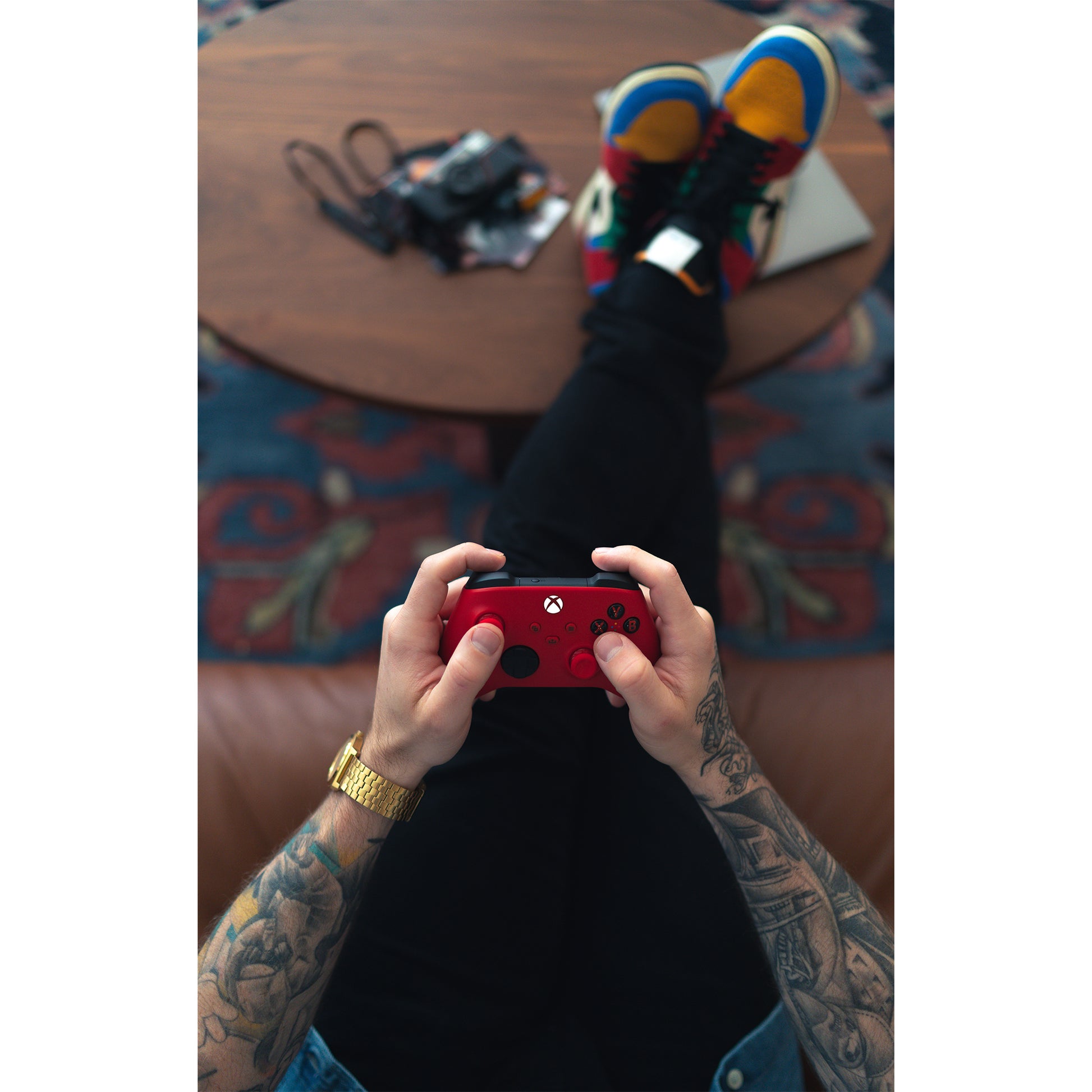 Microsoft Pulse Red – Gamepad – Kabellos (Bluetooth/2,4 GHz), Rot