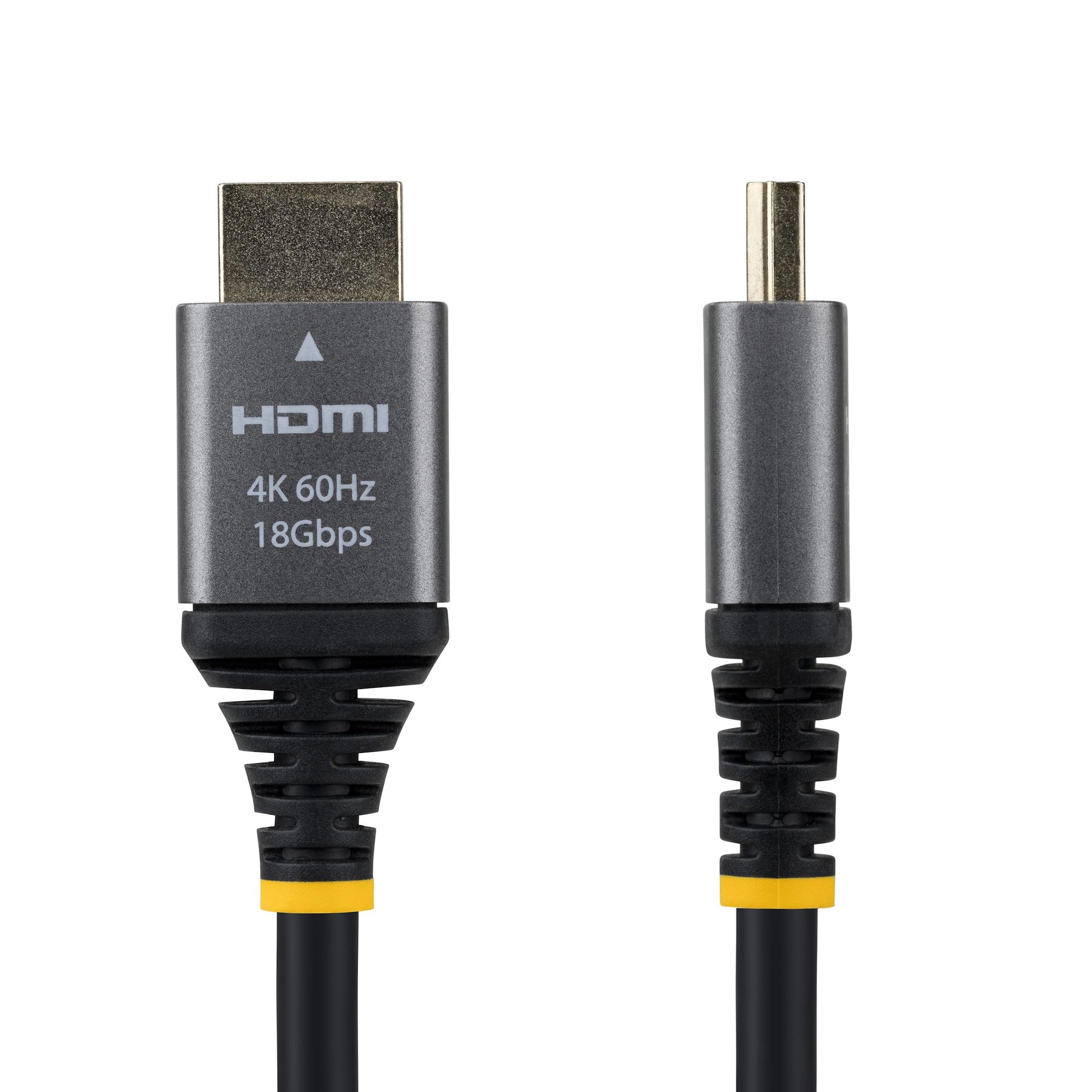 StarTech.com HDMI Kabel HDMI 2.0 4K 60 Hz – 1,5 m – HDR, ARC – Schwarz/Silber