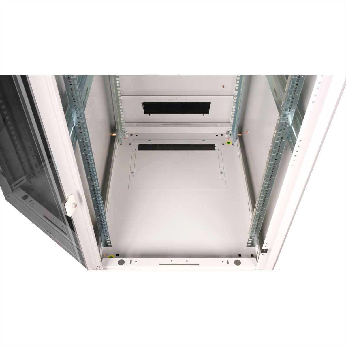 ROLINE Pro – 19" Netzwerkschrank 26U, IP20, abschliessbar, 600 × 800 × 1342 mm, lichtgrau, Stahl