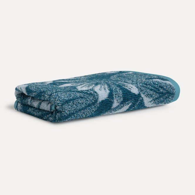 Möve Duschtuch Tide Leaves – 67×140 cm, 100% Baumwolle, 520 g/m², Petrol